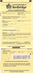 Redbridge Parking Ticket-2